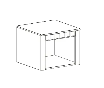 Антресоль 1 дв "Прованс" спальня