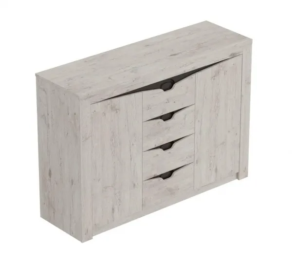 Тумба с 4 ящиками и 2 дверцами "Соренто" спальня