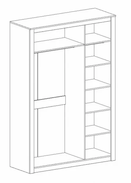 Шкаф трехдверный "Даллас" спальня